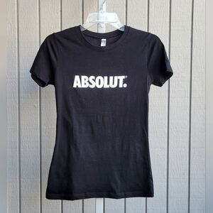 Absolut. NWOT Ladies Small T-shirt Black & White